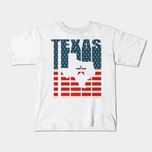 Lone Star Texas American Flag Patriot Kids T-Shirt